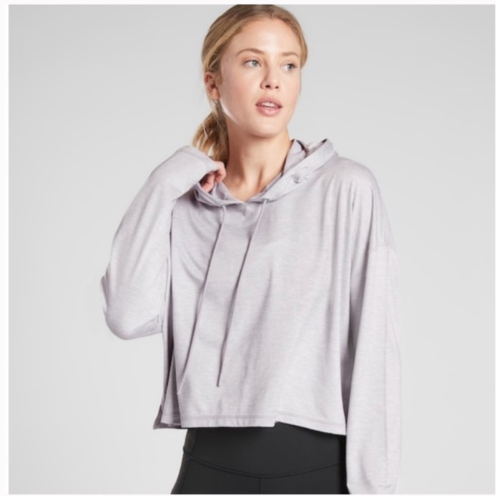 Athleta Uptempo crop hoodie M